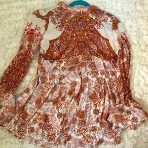 Printed free people tunic